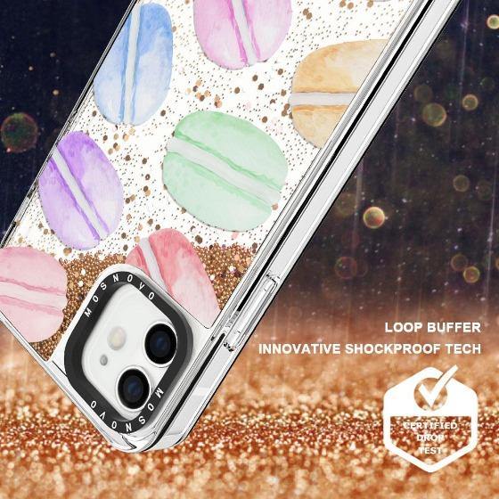 Macarons Glitter Phone Case - iPhone 12 Mini Case - MOSNOVO