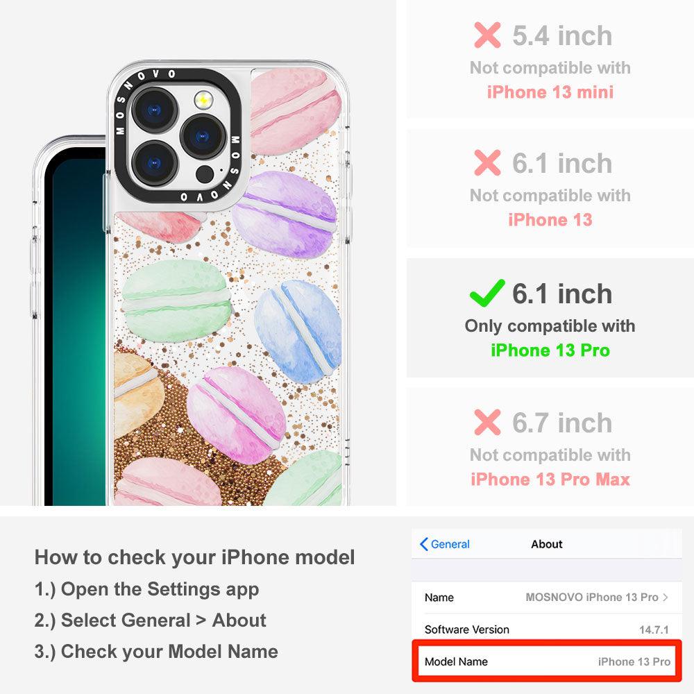 Macarons Glitter Phone Case - iPhone 13 Pro Case - MOSNOVO