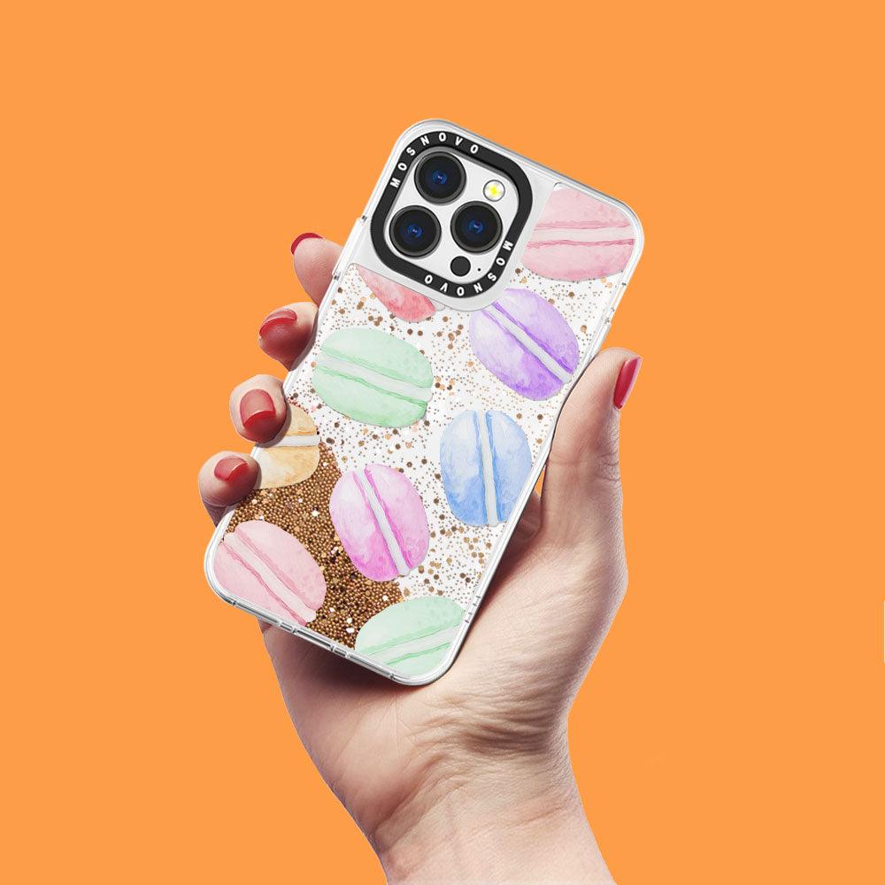 Macarons Glitter Phone Case - iPhone 13 Pro Case - MOSNOVO