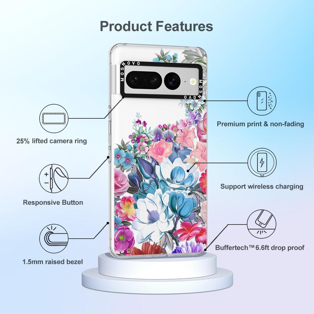 Magnolia Flower Phone Case - Google Pixel 7 Pro Case - MOSNOVO
