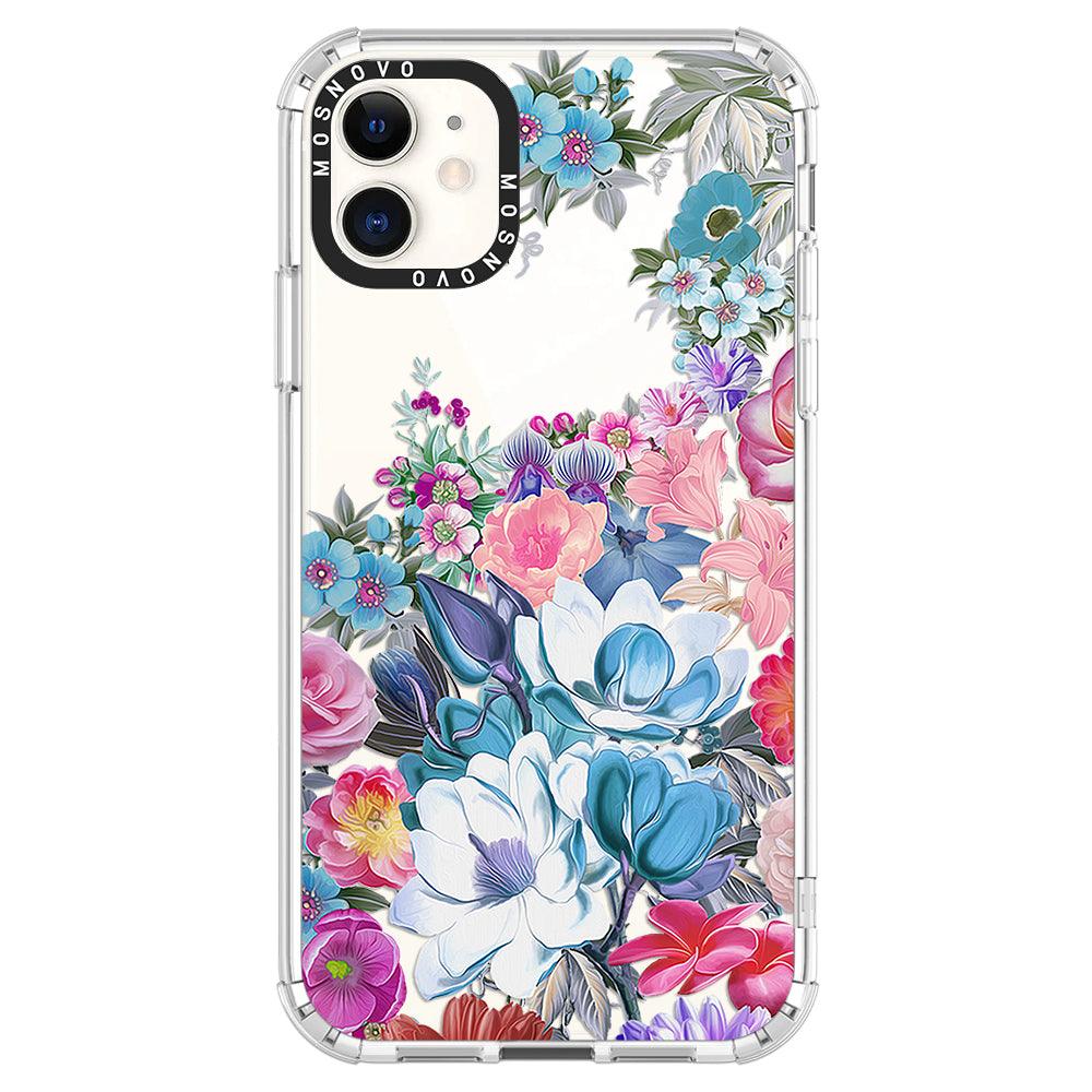 Magnolia Flower Phone Case - iPhone 11 Case - MOSNOVO
