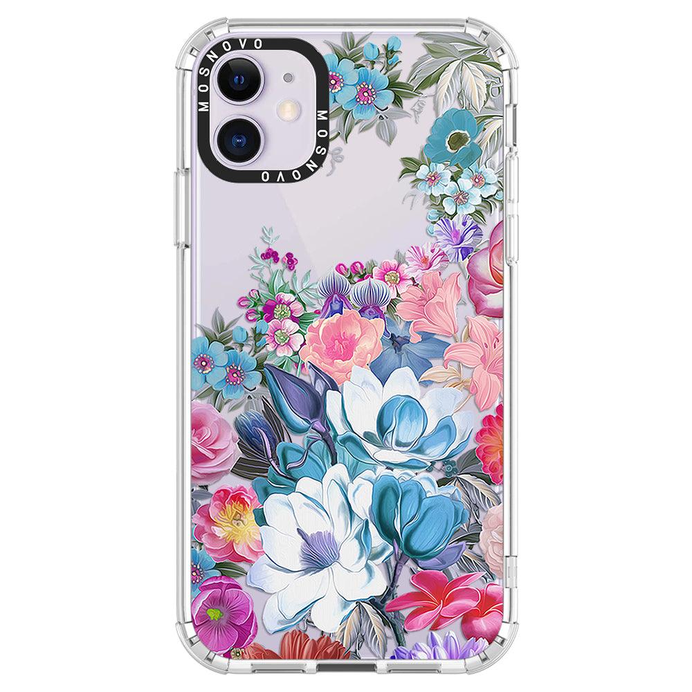 Magnolia Flower Phone Case - iPhone 11 Case - MOSNOVO
