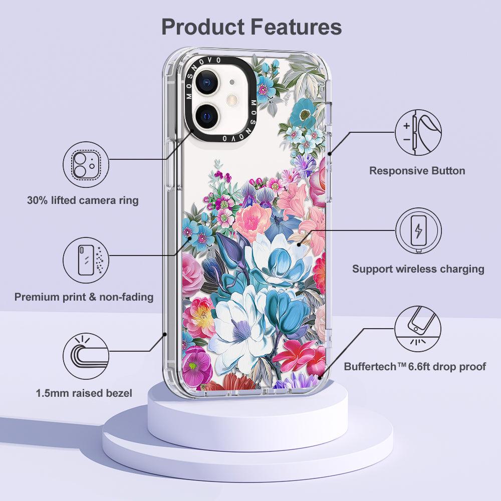 Magnolia Flower Phone Case - iPhone 12 Case - MOSNOVO