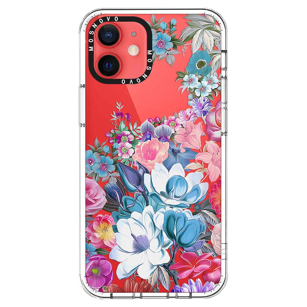Magnolia Flower Phone Case - iPhone 12 Mini Case - MOSNOVO