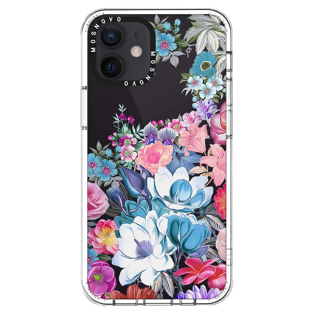Magnolia Flower Phone Case - iPhone 12 Mini Case - MOSNOVO
