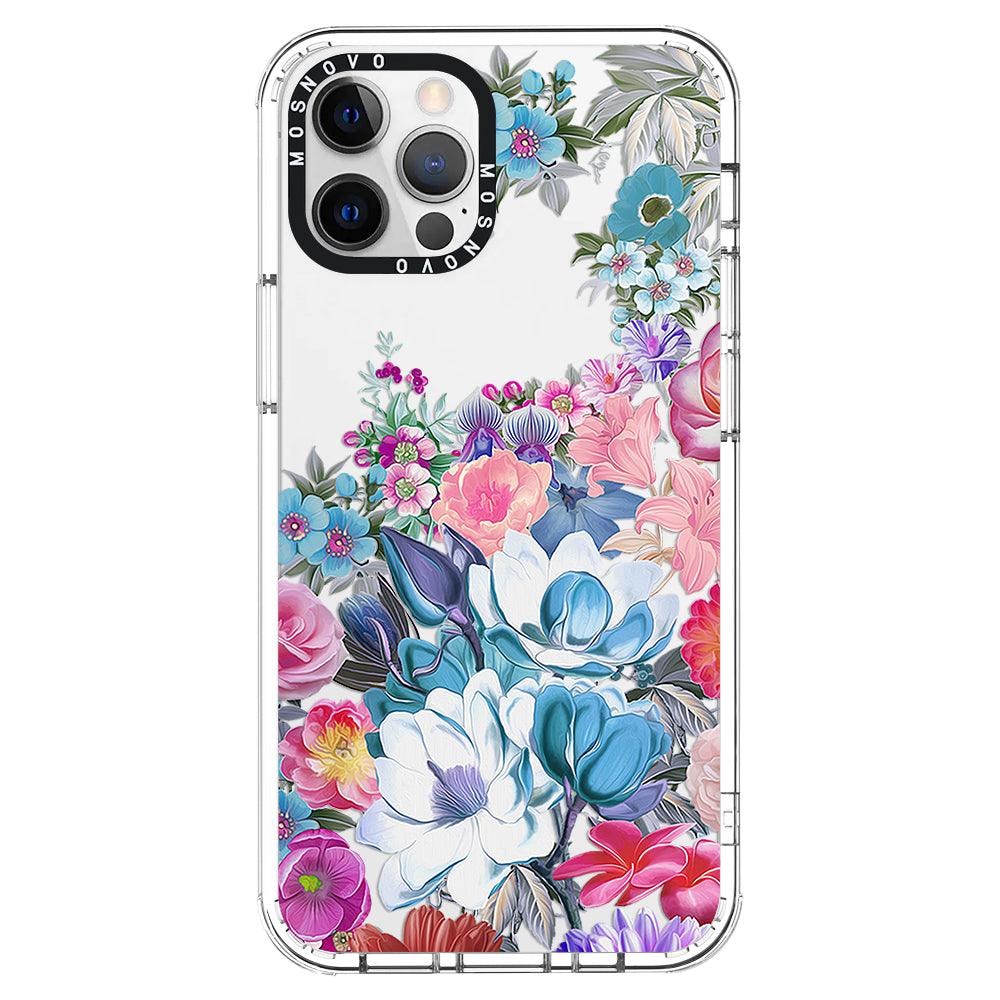 Magnolia Flower Phone Case - iPhone 12 Pro Case - MOSNOVO