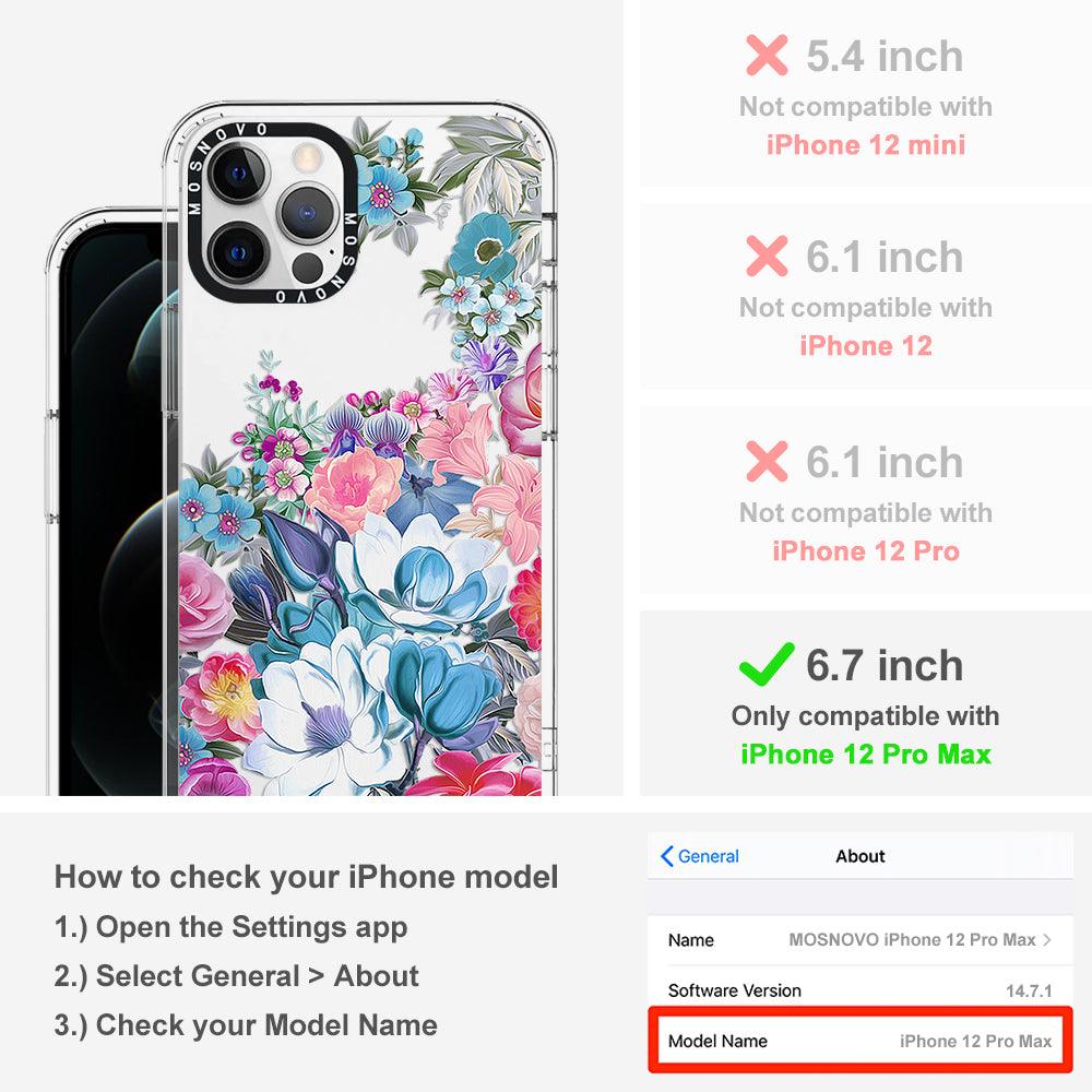Magnolia Flower Phone Case - iPhone 12 Pro Max Case - MOSNOVO