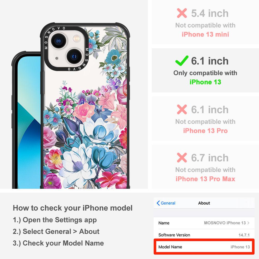 Magnolia Flower Phone Case - iPhone 13 Case - MOSNOVO