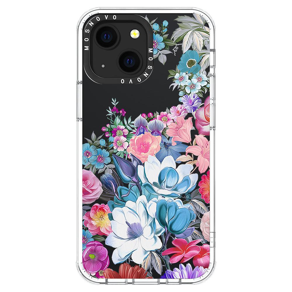 Magnolia Flower Phone Case - iPhone 13 Mini Case - MOSNOVO