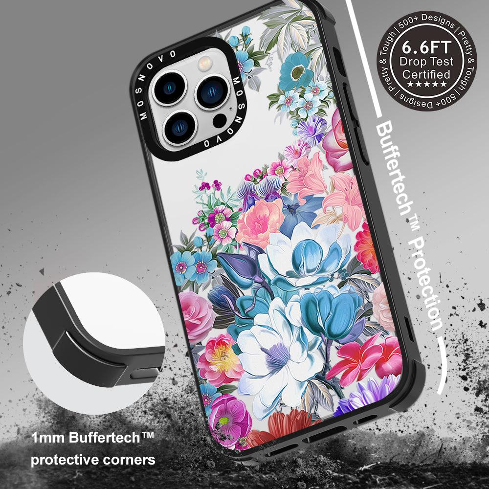 Magnolia Flower Phone Case - iPhone 13 Pro Case - MOSNOVO
