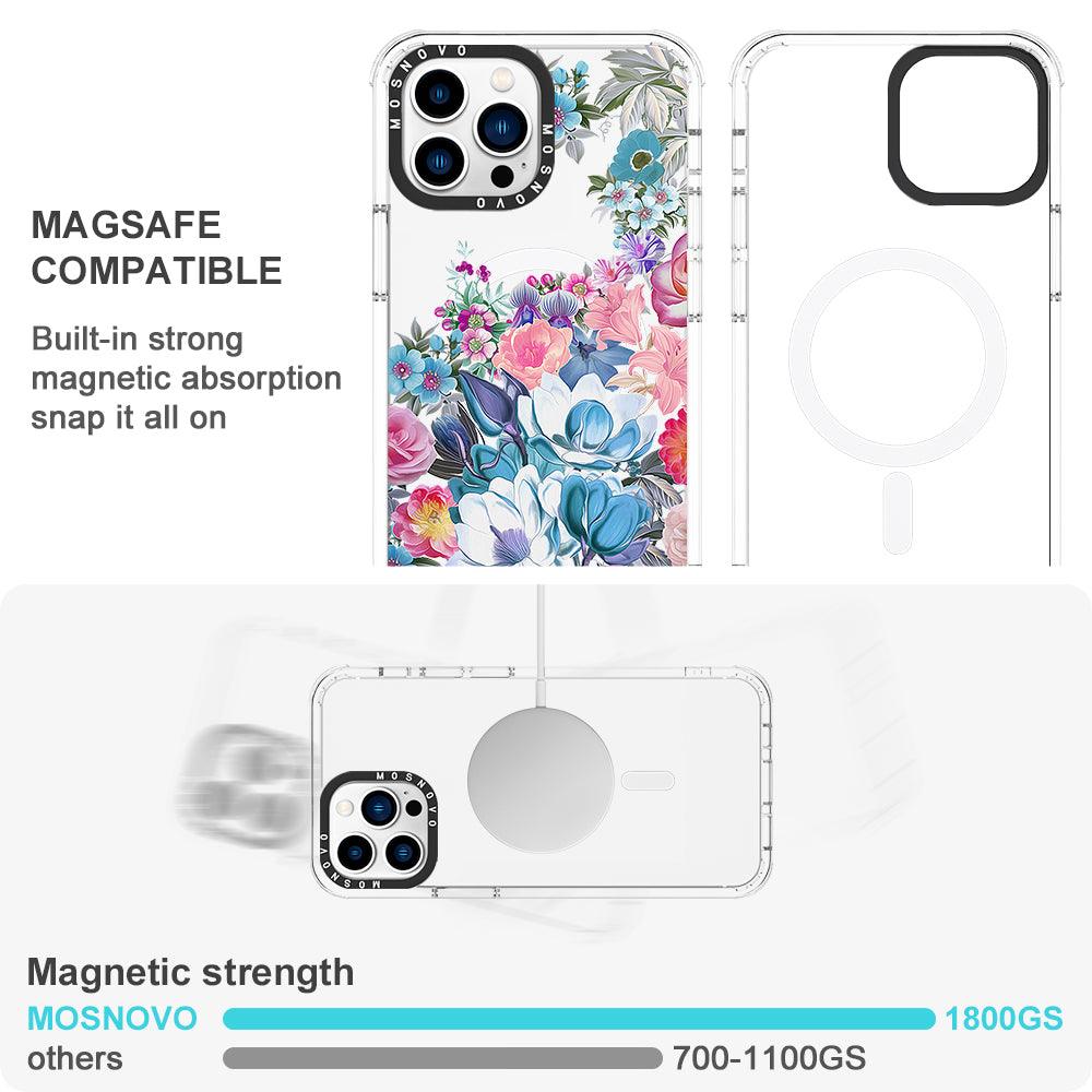 Magnolia Flower Phone Case - iPhone 13 Pro Max Case - MOSNOVO
