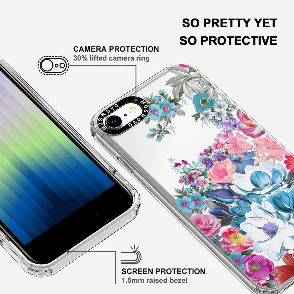 Magnolia Flower Phone Case - iPhone SE 2022 Case - MOSNOVO
