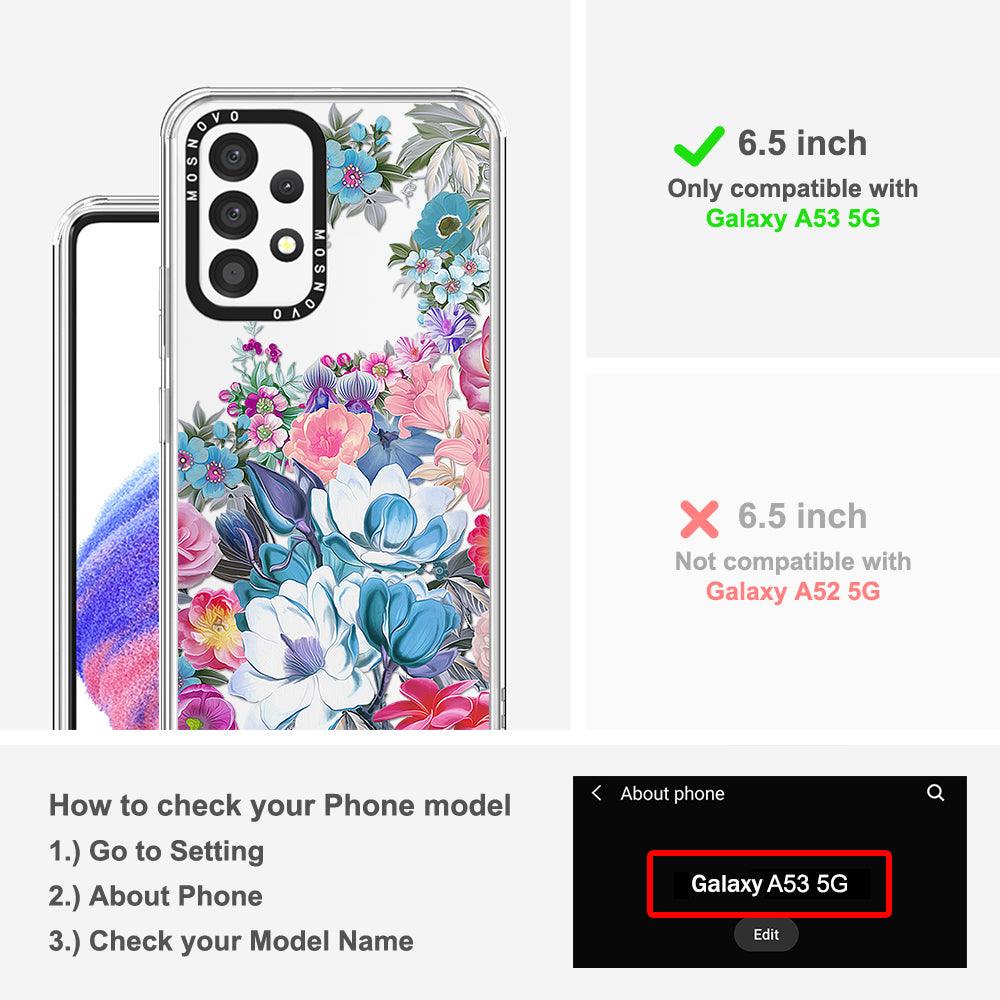Magnolia Flower Phone Case - Samsung Galaxy A53 Case - MOSNOVO