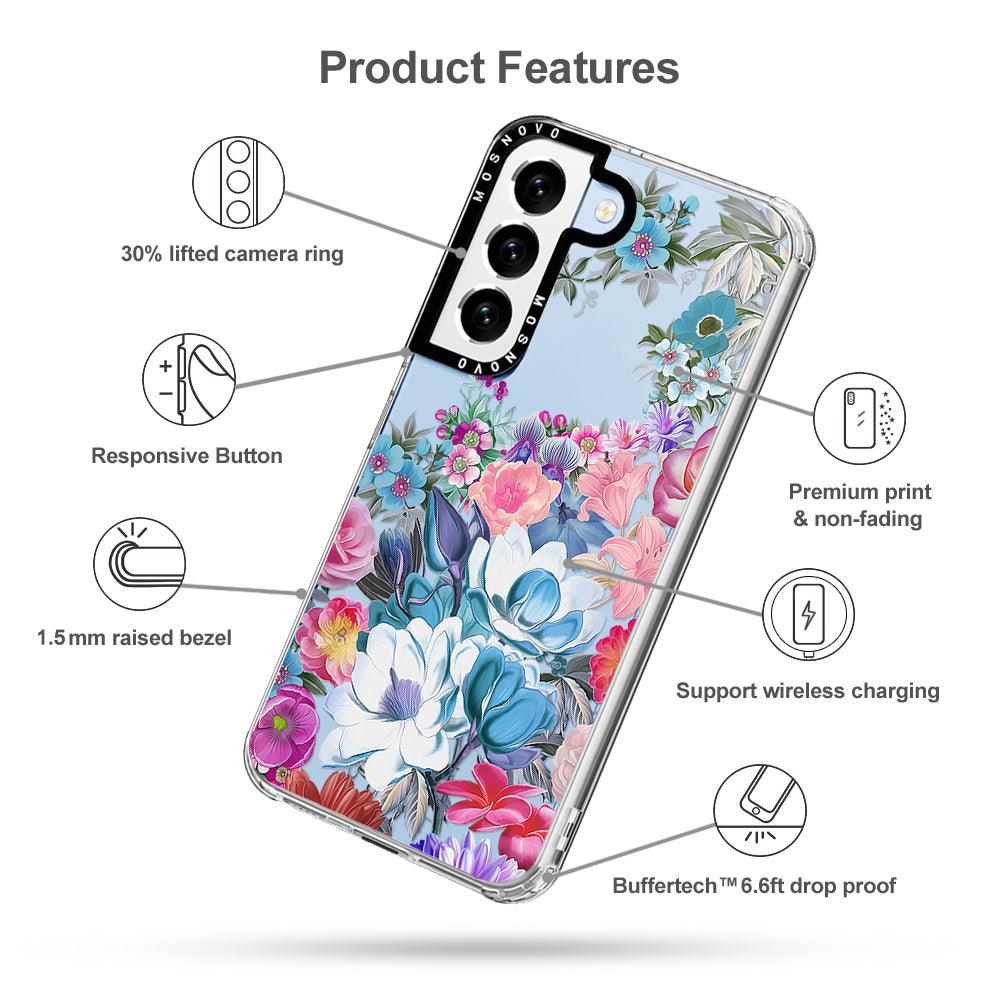 Magnolia Flower Phone Case - Samsung Galaxy S22 Case - MOSNOVO