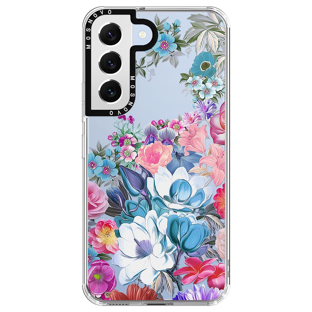 Magnolia Flower Phone Case - Samsung Galaxy S22 Plus Case - MOSNOVO
