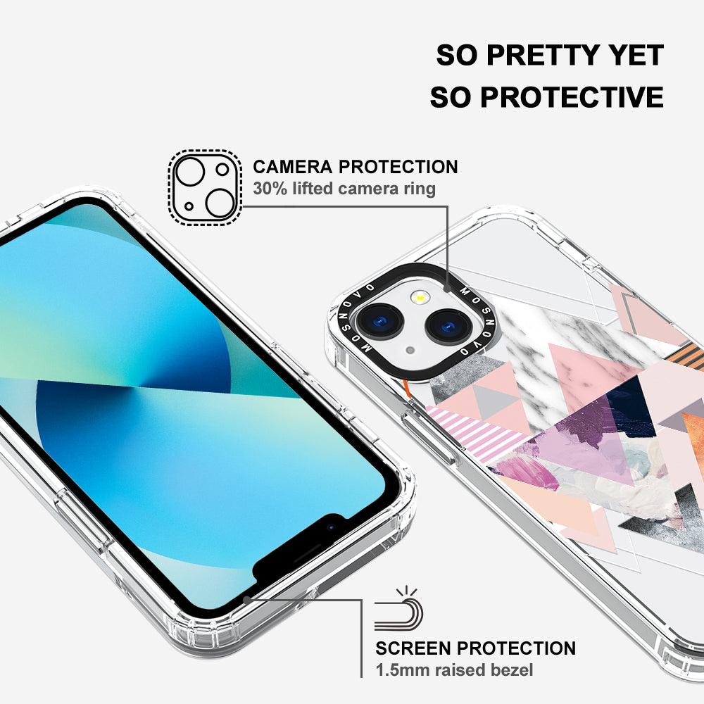 Marble Art Phone Case - iPhone 13 Mini Case - MOSNOVO