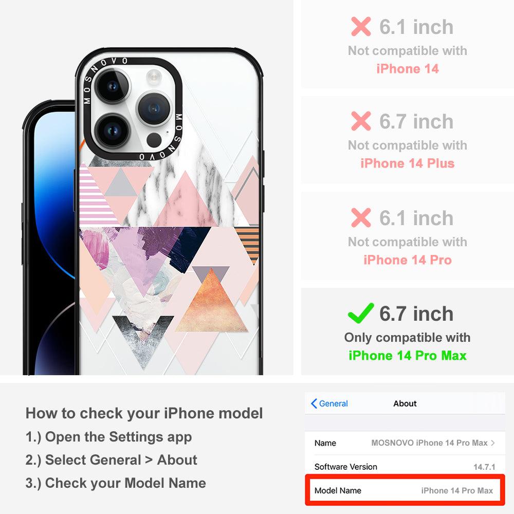 Marble Art Phone Case - iPhone 14 Pro Max Case - MOSNOVO