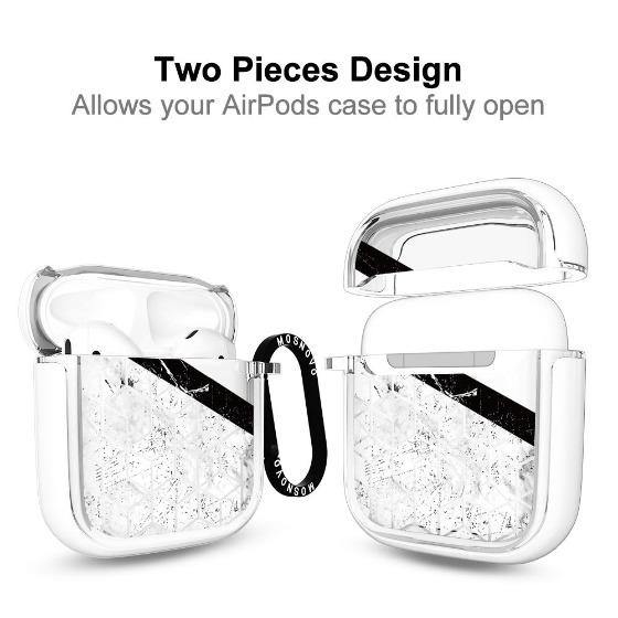 Marble Black AirPods 1/2 Case - MOSNOVO