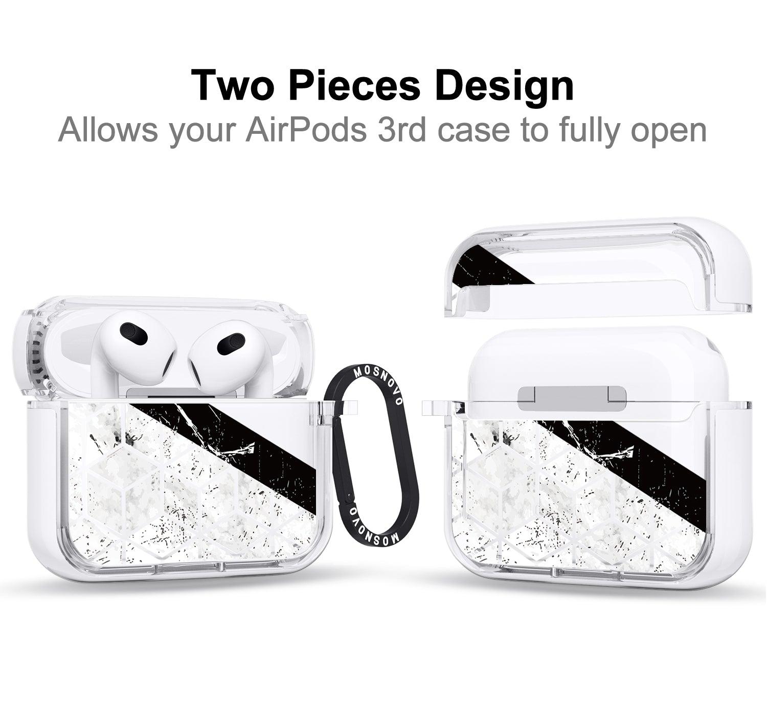 Marble Black AirPods 3 Case (3rd Generation) - MOSNOVO