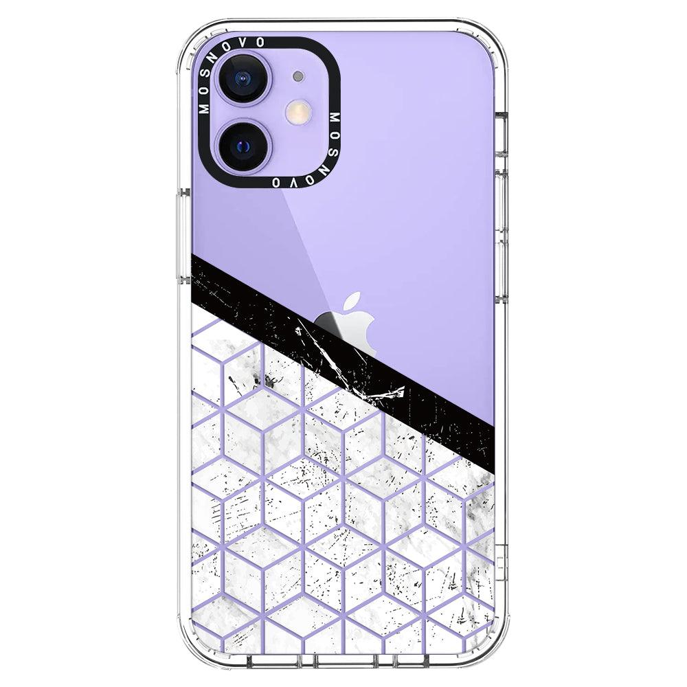Marble Block Art Phone Case - iPhone 12 Mini Case - MOSNOVO