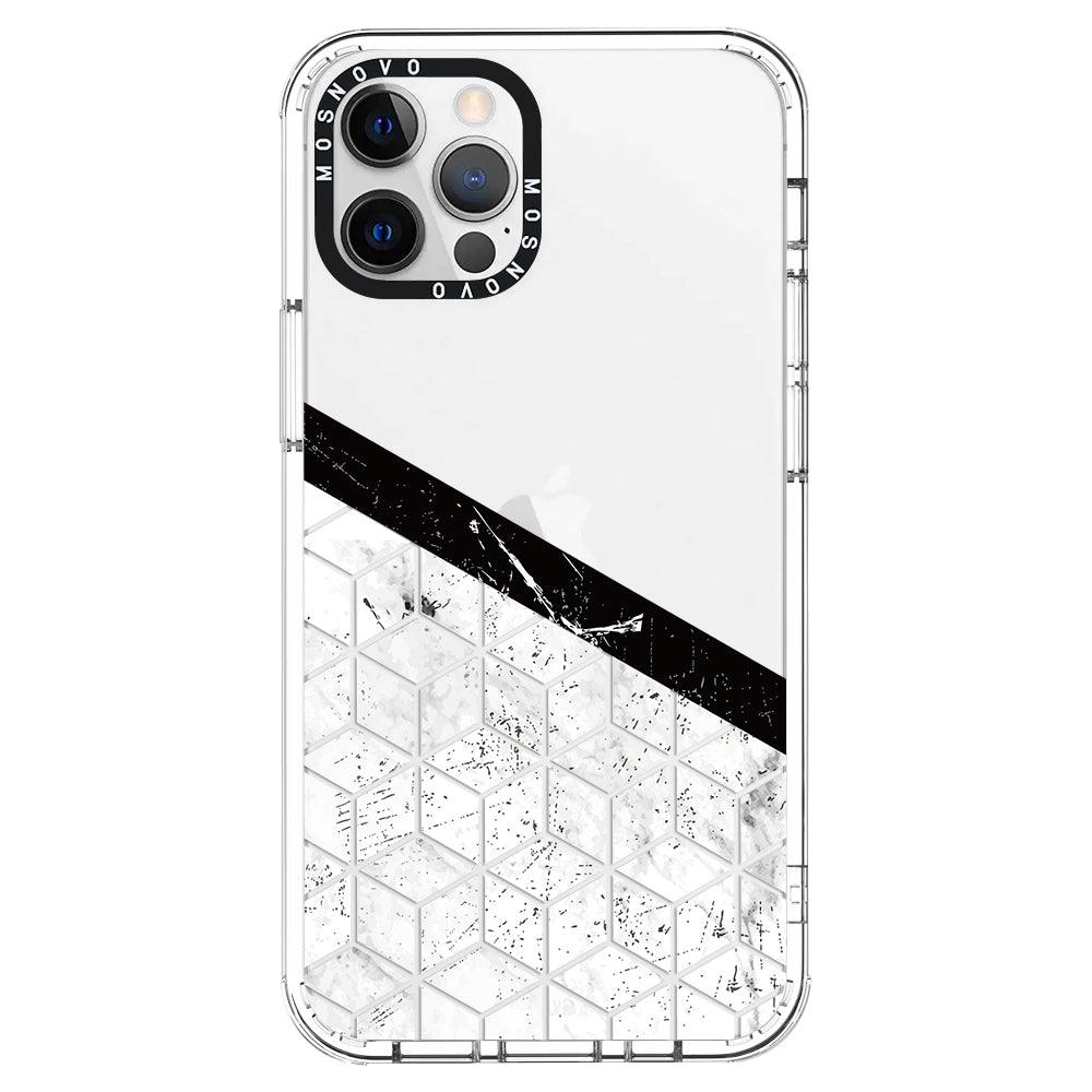 Marble Block Art Phone Case - iPhone 12 Pro Case - MOSNOVO