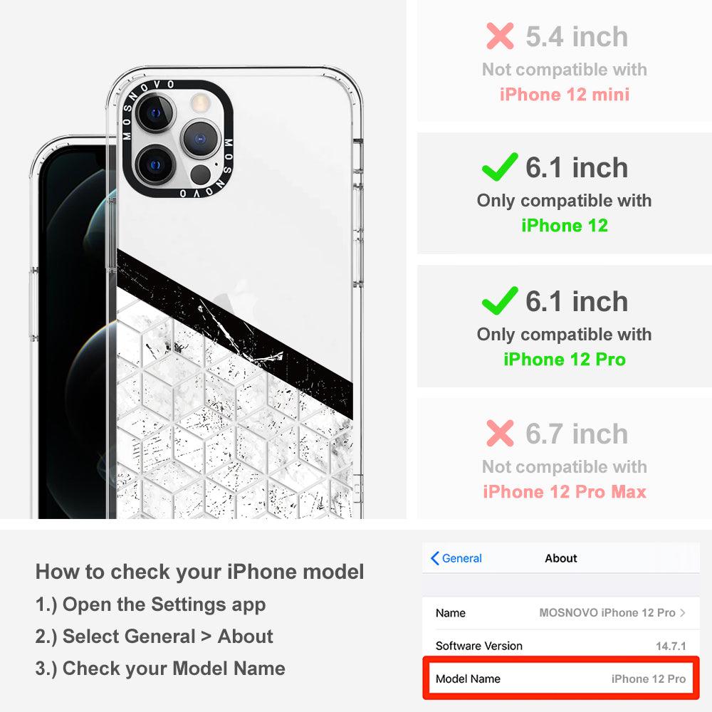 Marble Block Art Phone Case - iPhone 12 Pro Case - MOSNOVO