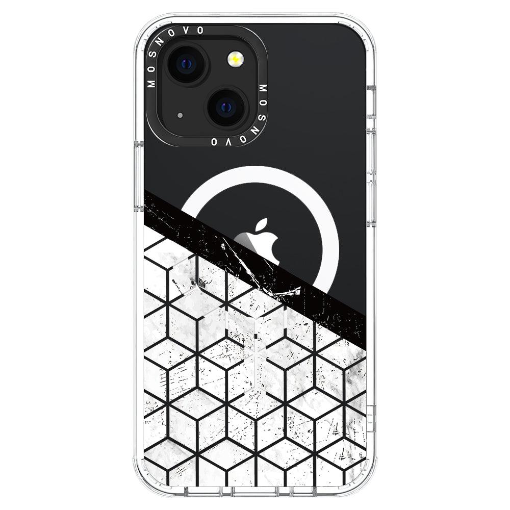 Marble Block Art Phone Case - iPhone 13 Case - MOSNOVO