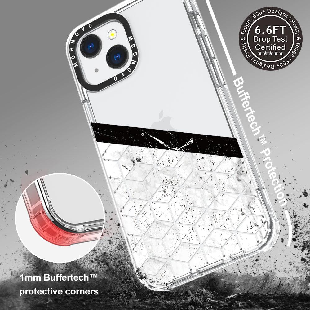 Marble Block Art Phone Case - iPhone 13 Mini Case - MOSNOVO
