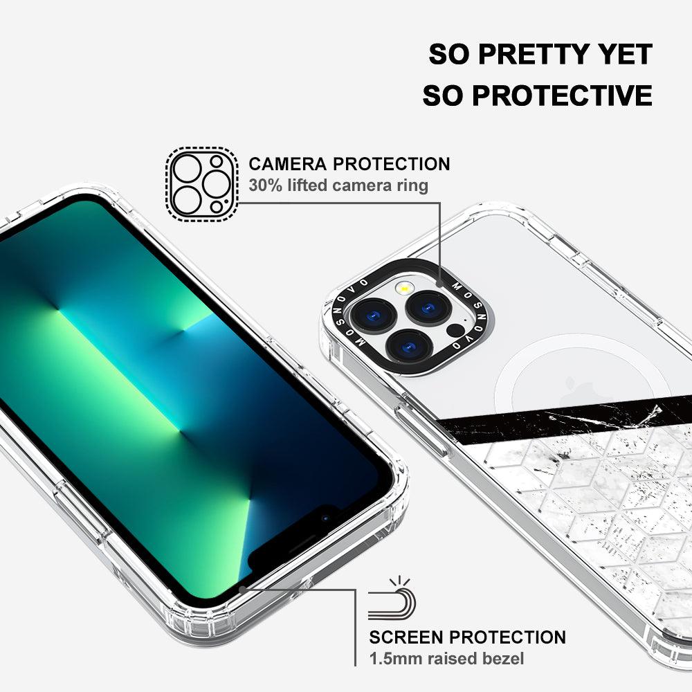 Marble Block Art Phone Case - iPhone 13 Pro Max Case - MOSNOVO