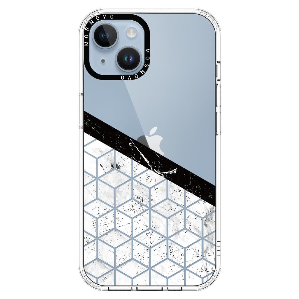 Marble Block Art Phone Case - iPhone 14 Case - MOSNOVO