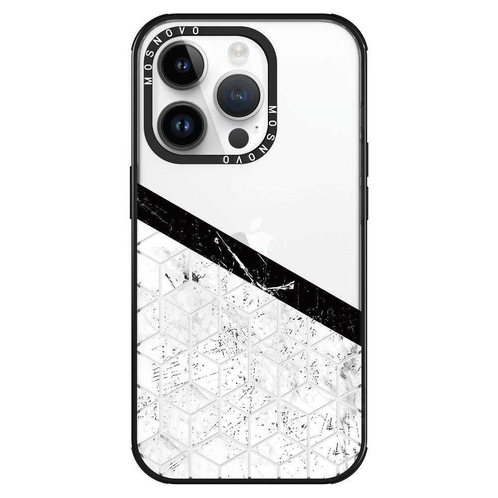 Marble Block Art Phone Case - iPhone 14 Pro Case - MOSNOVO