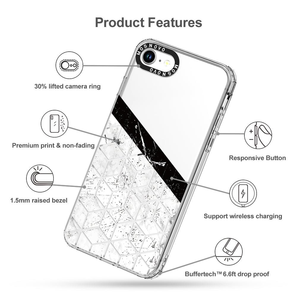 Marble Block Art Phone Case - iPhone 7 Case - MOSNOVO