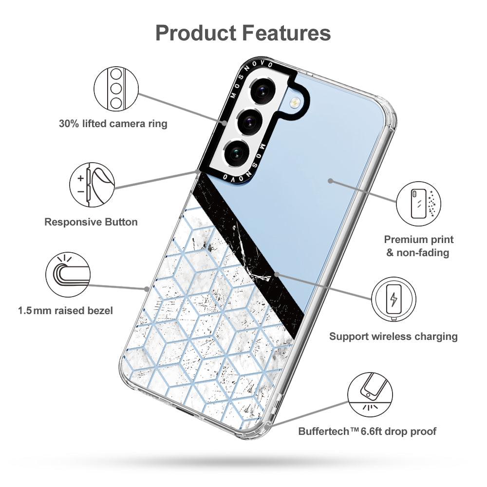 Marble Block Art Phone Case - Samsung Galaxy S22 Case - MOSNOVO