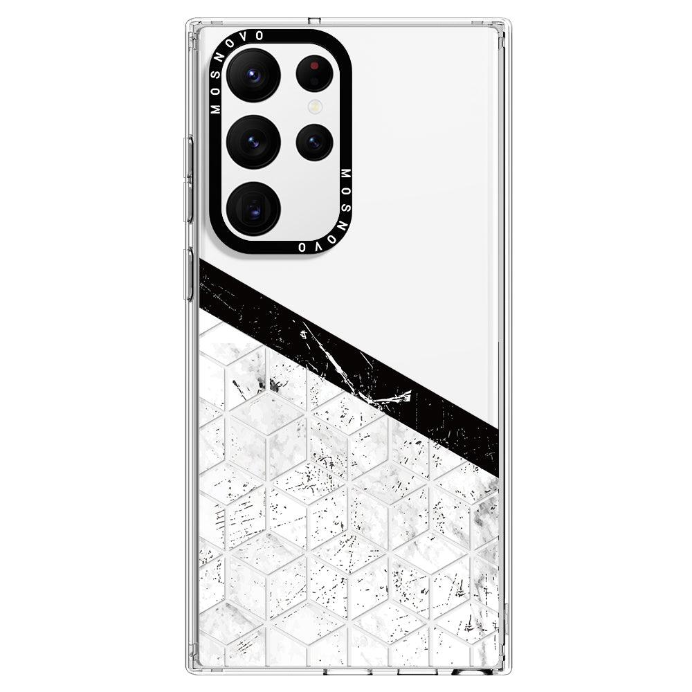 Marble Block Art Phone Case - Samsung Galaxy S22 Ultra Case - MOSNOVO