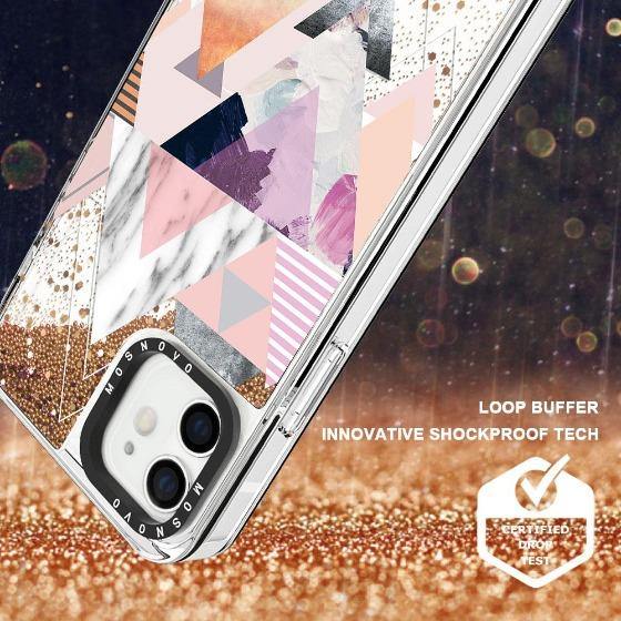 Marble Glitter Phone Case - iPhone 12 Mini Case