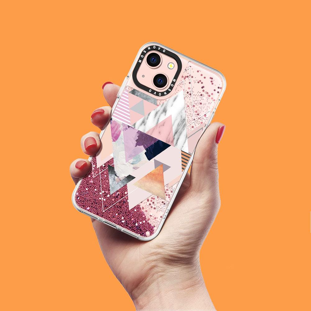 Marble Glitter Phone Case - iPhone 13 Case - MOSNOVO