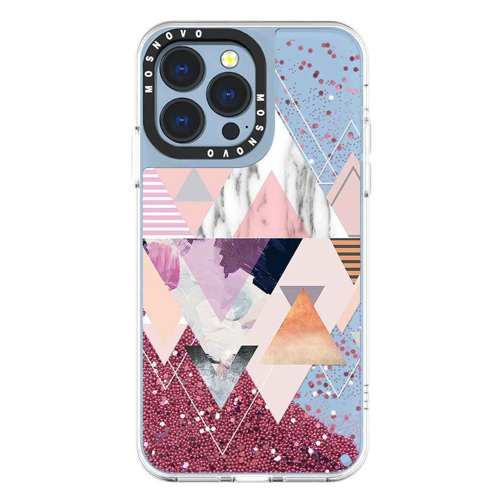 Marble Glitter Phone Case - iPhone 13 Pro Case - MOSNOVO