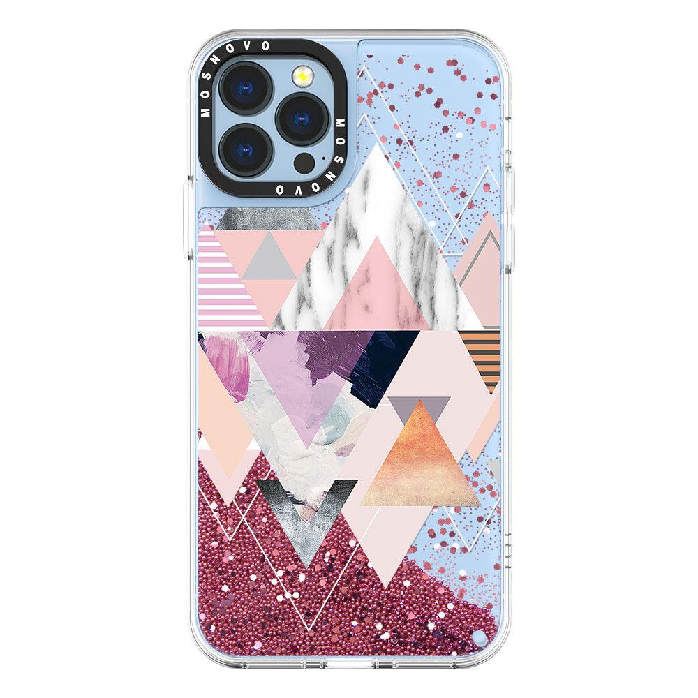 Marble Glitter Phone Case - iPhone 13 Pro Max Case - MOSNOVO