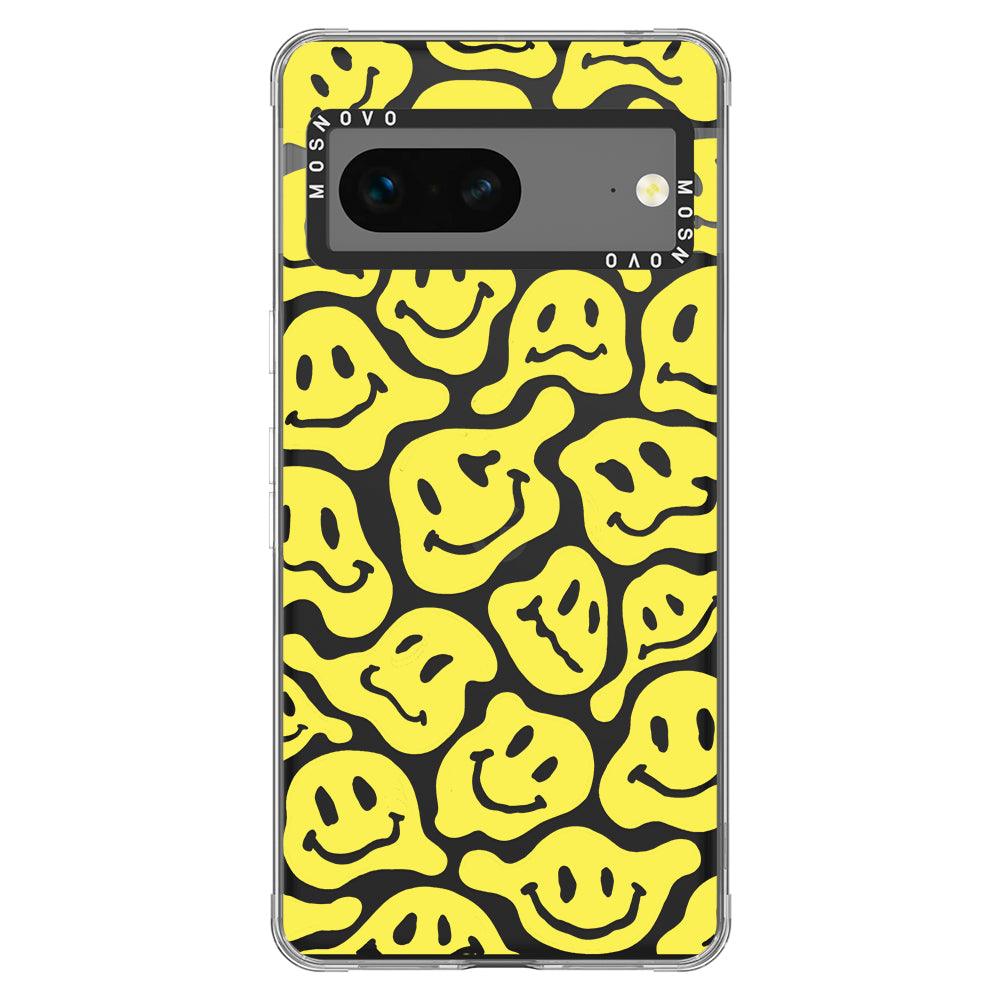 Melted Yellow Smiles Face Phone Case - Google Pixel 7 Case - MOSNOVO