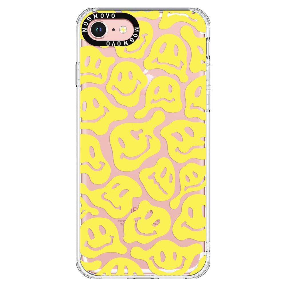 Melted Yellow Smiles Face Phone Case - iPhone 7 Case - MOSNOVO