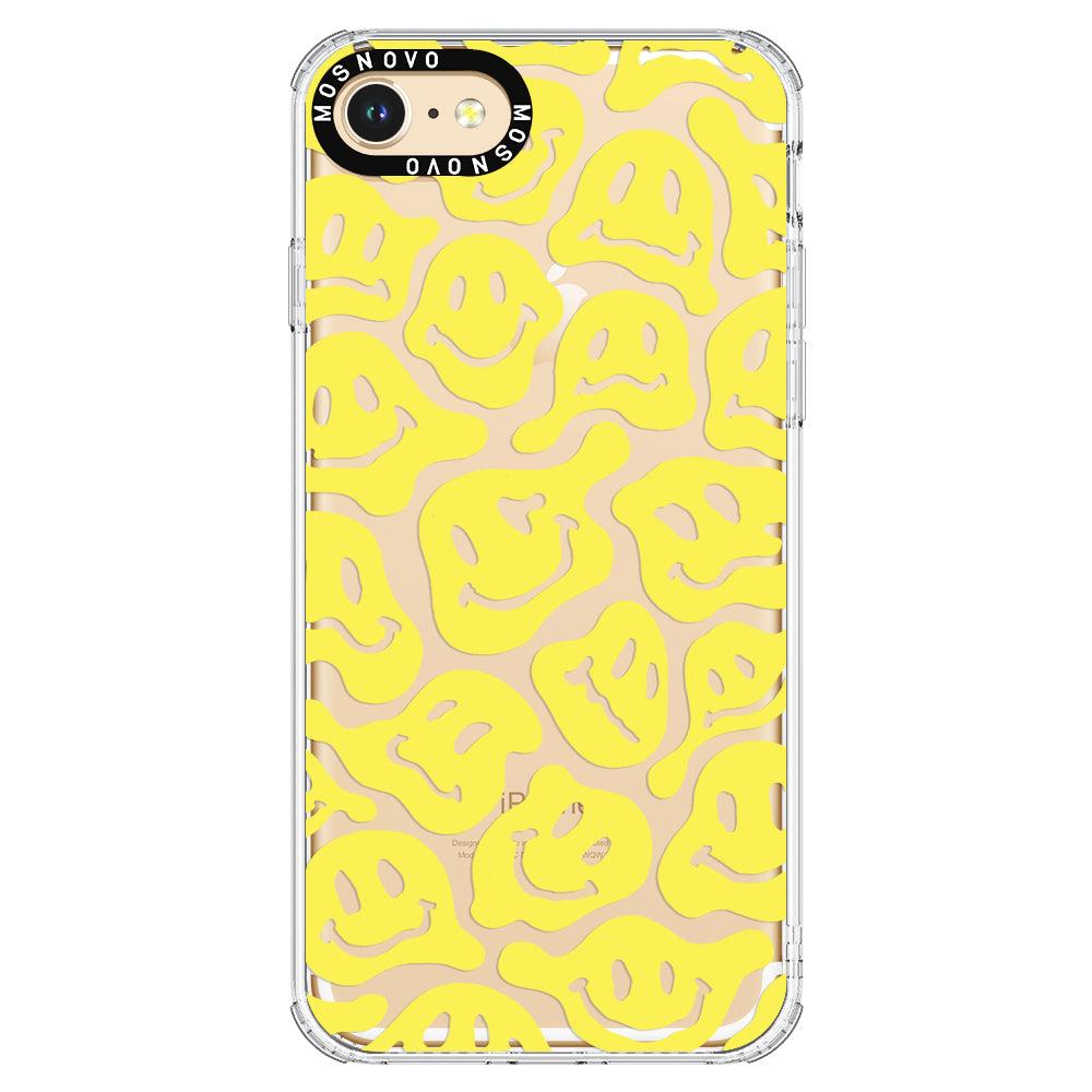 Melted Yellow Smiles Face Phone Case - iPhone 7 Case - MOSNOVO