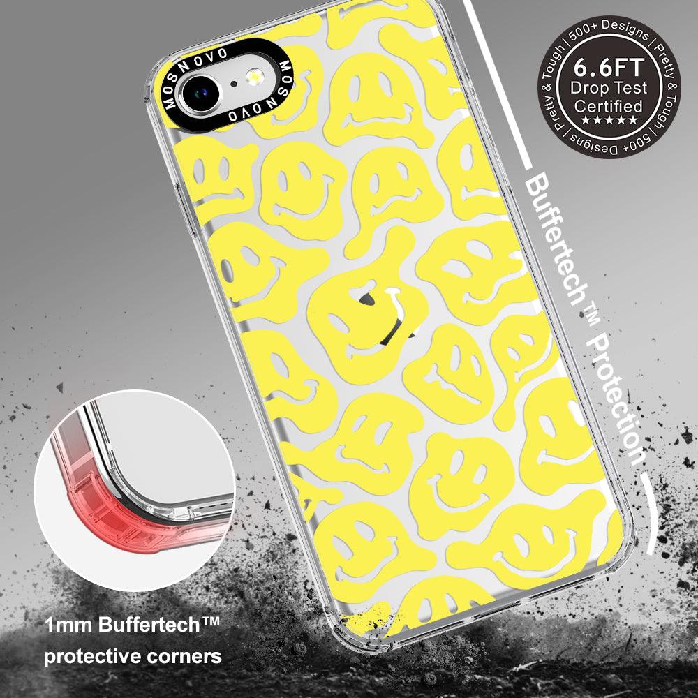 Melted Yellow Smiles Face Phone Case - iPhone 8 Case - MOSNOVO