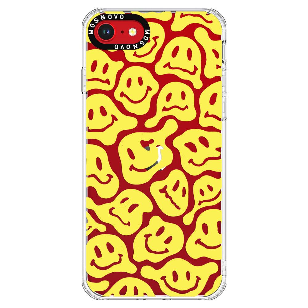 Melted Yellow Smiles Face Phone Case - iPhone SE 2020 Case - MOSNOVO