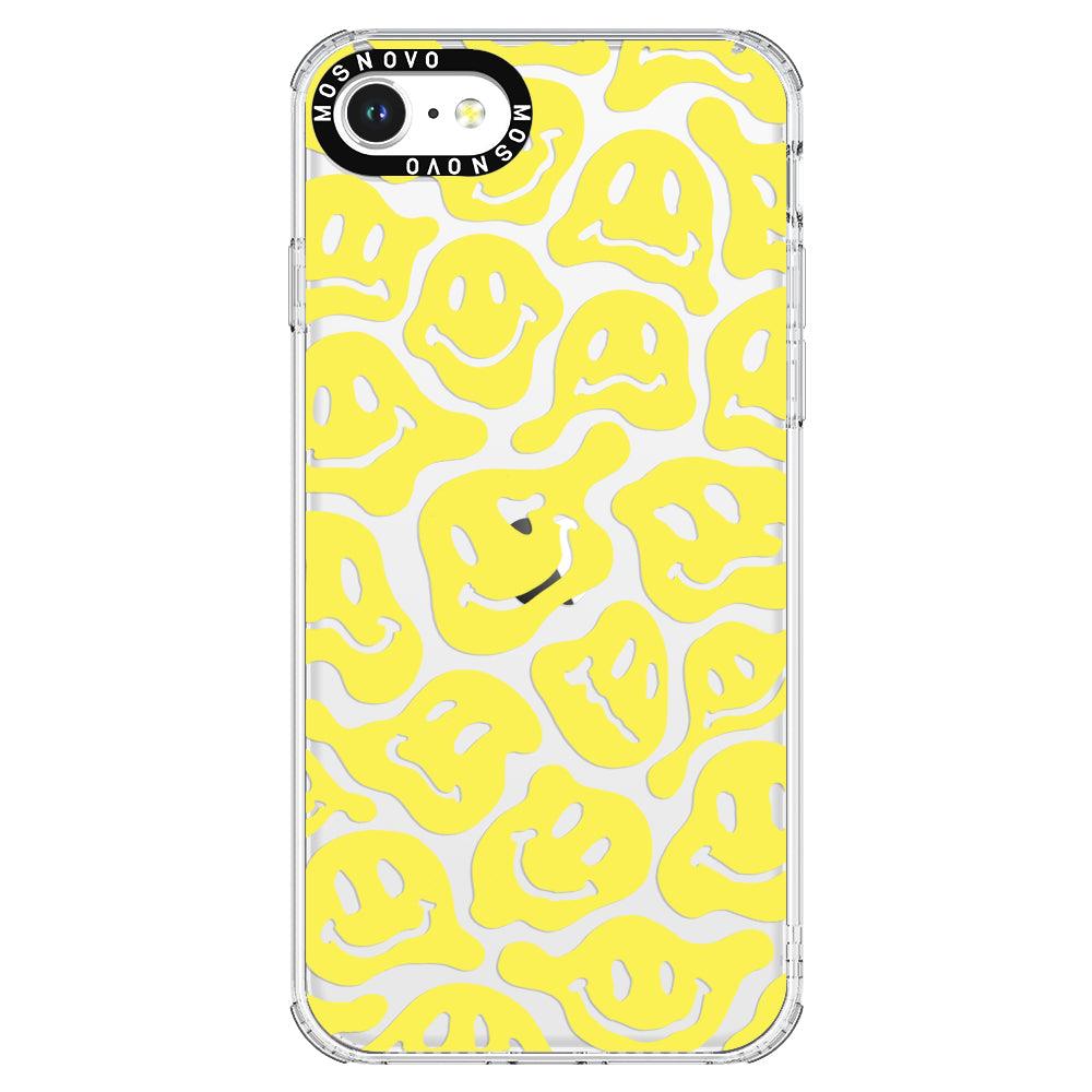Melted Yellow Smiles Face Phone Case - iPhone SE 2022 Case - MOSNOVO