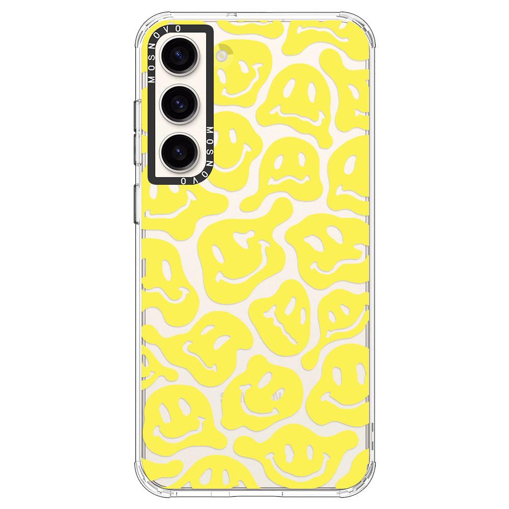Melted Yellow Smiles Face Phone Case - Samsung Galaxy S23 Case - MOSNOVO