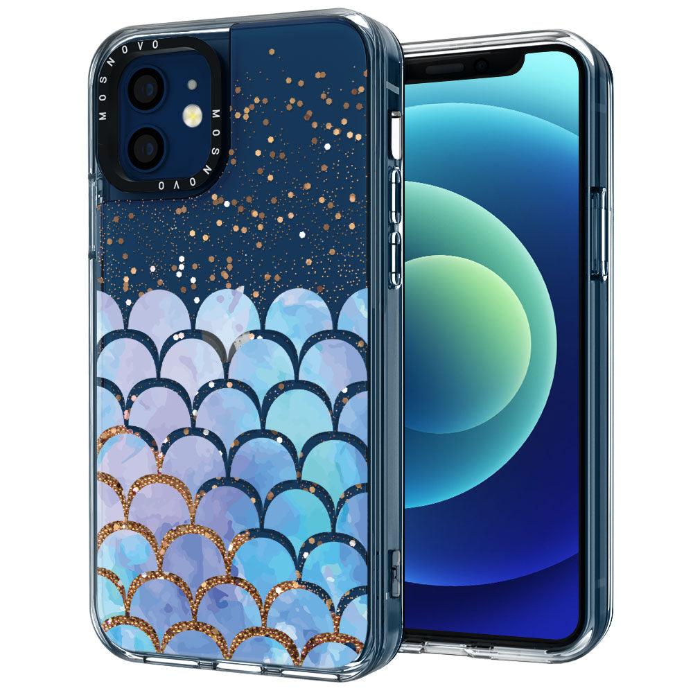 Mermaid Scale Glitter Phone Case - iPhone 12 Mini Case - MOSNOVO