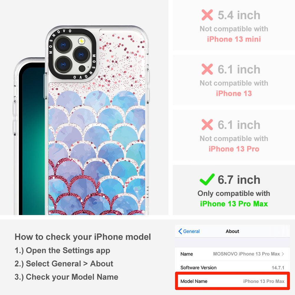 Mermaid Scale Glitter Phone Case - iPhone 13 Pro Max Case - MOSNOVO