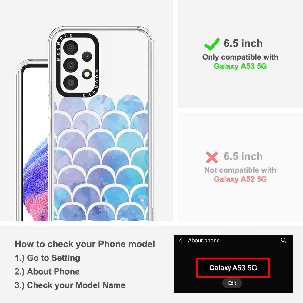 Mermaid Scale Phone Case - Samsung Galaxy A53 Case - MOSNOVO
