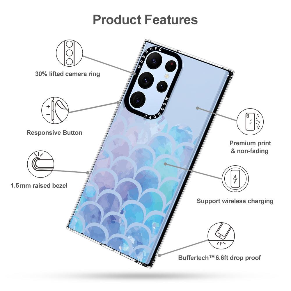 Mermaid Scale Phone Case - Samsung Galaxy S22 Ultra Case - MOSNOVO