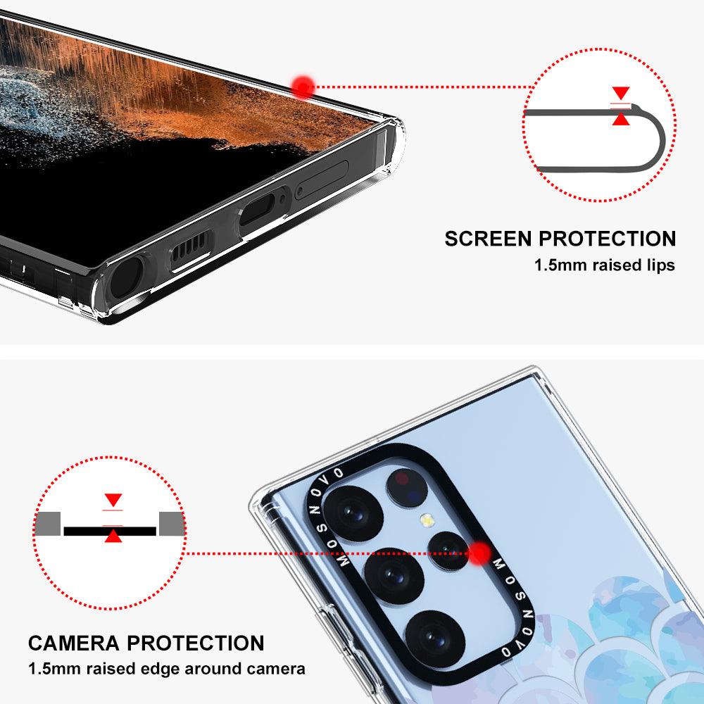 Mermaid Scale Phone Case - Samsung Galaxy S22 Ultra Case - MOSNOVO